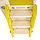 Детская горка Pituso Башня с баскетбольным кольцом Желтый, фото 6