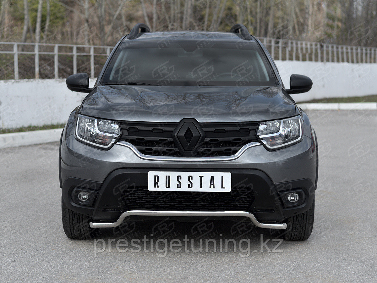 Защита переднего бампера d42 волна Renault Duster 2020-по н.в