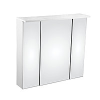 Шкаф зеркальный для ванной GLORIA ANSI 80 белый