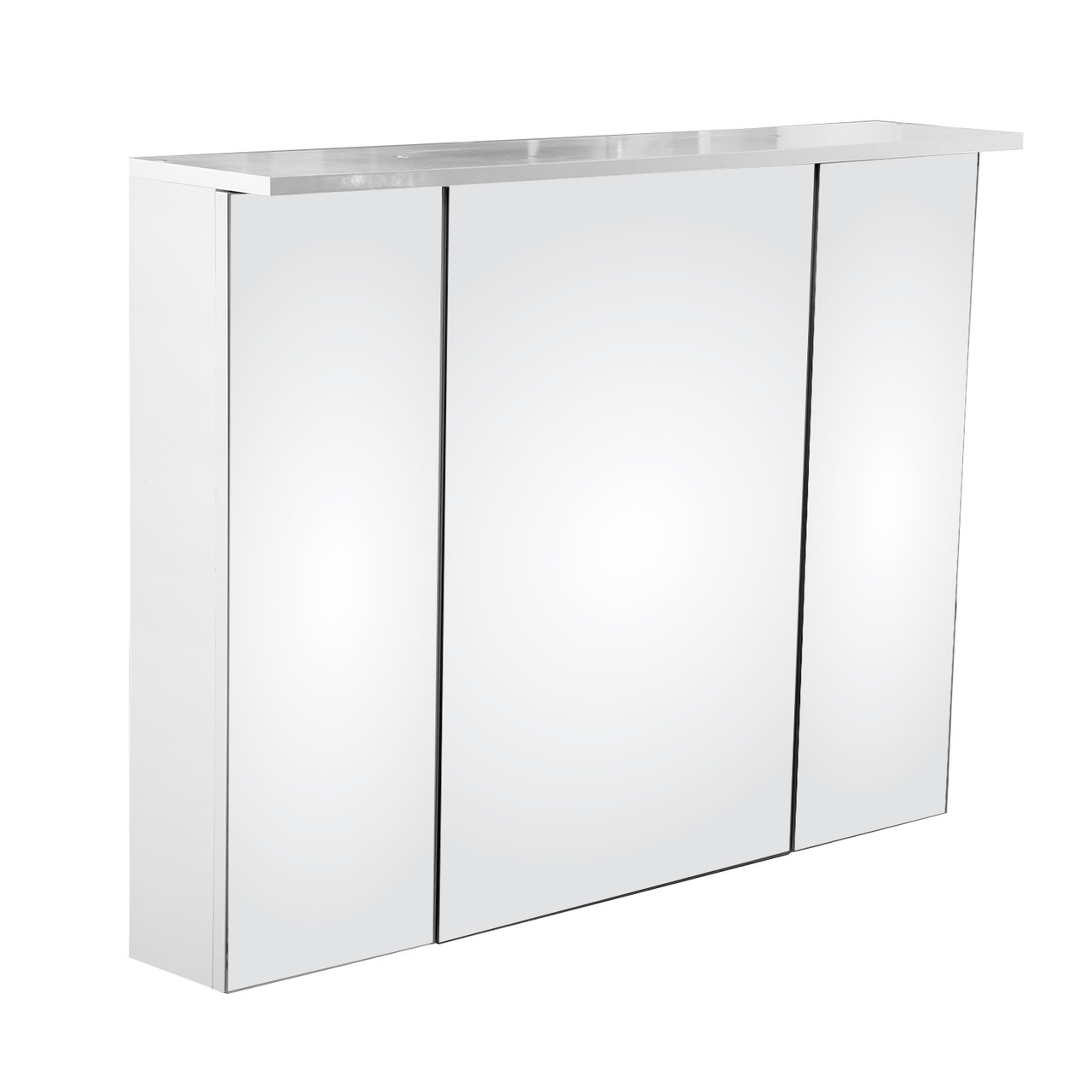 Шкаф зеркальный для ванной GLORIA ANSI 100 белый - фото 1 - id-p106115696