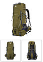 Рюкзак экспедиционный каркасный 80 литров. Цвет: Армейский зеленый, фото 7