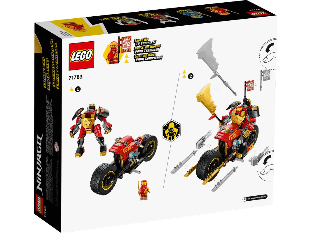 Lego 71783 Ниндзяго Робот Кая на мотоцикле EVO - фото 2 - id-p106048211