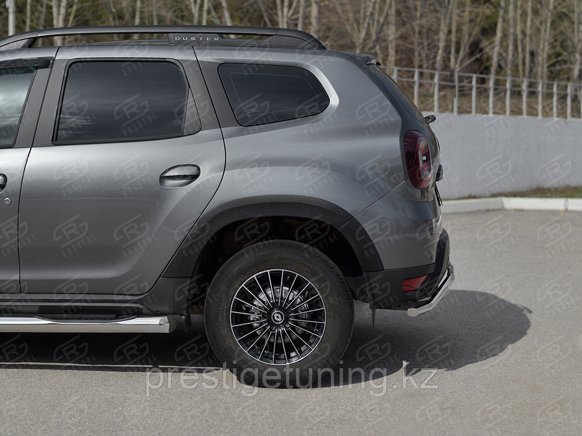 Защита заднего бампера d42 волна Renault Duster 2020-по н.в - фото 4 - id-p106116751