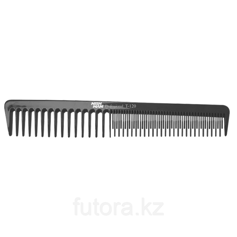 Расческа "Nishman Hair Comb - 120" комбинированная, для стрижки волос.