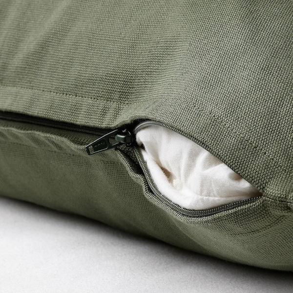 Чехол на подушку ГУРЛИ, насыщенный зеленый, 50x50 см - фото 2 - id-p106116980