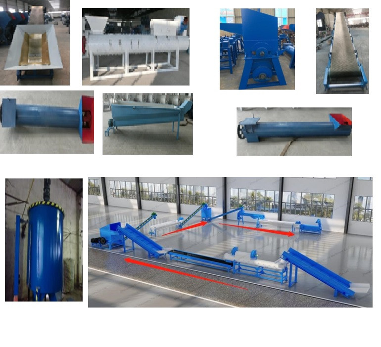 Оборудования по переработке пэт бутылок,  500 кг в час ПЭТ флекс