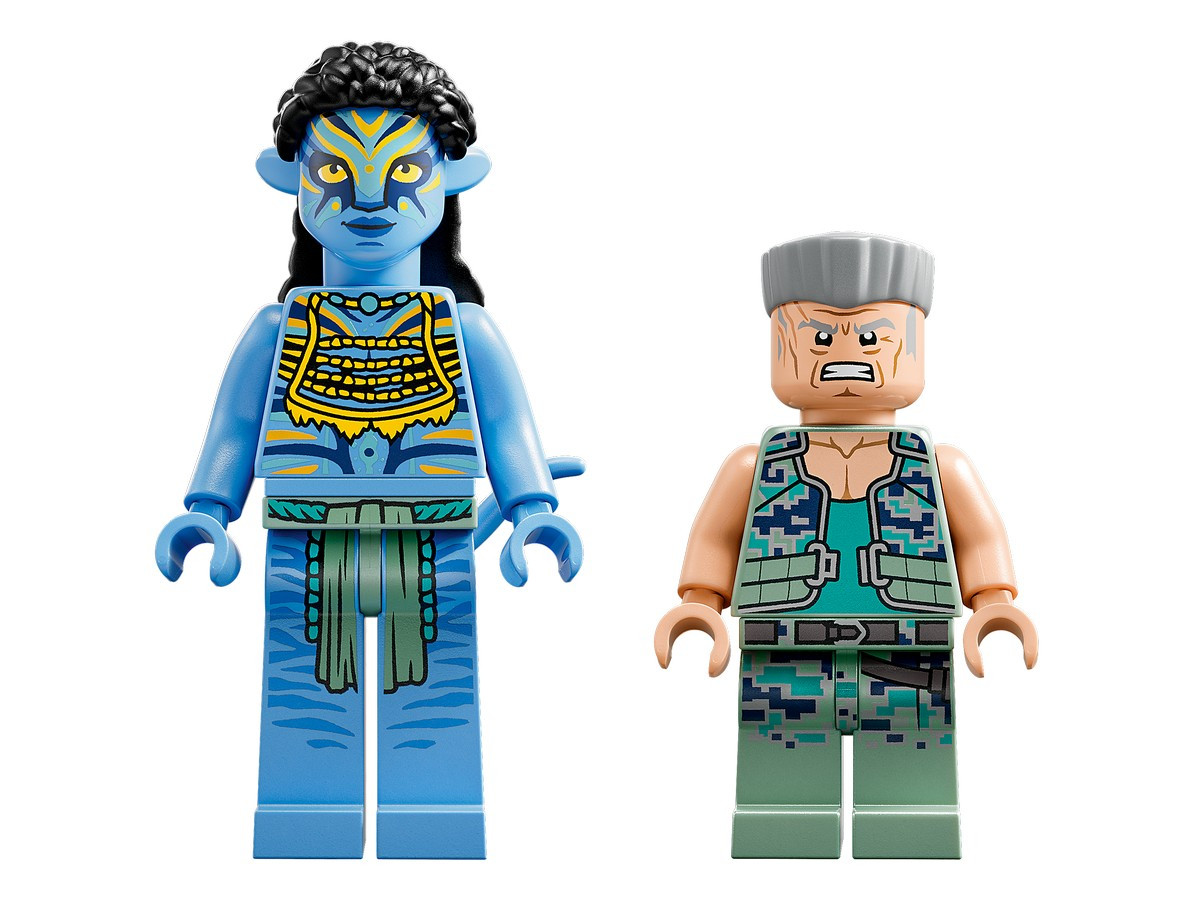 Lego Аватар Нейтири и танатор против Майлза Куорича в УМП Скафандре