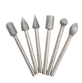 Шарошки алмазные по стеклу 6шт.