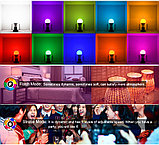 Светодиодная цветная RGBW лампа 9W E27 с пультом, фото 6
