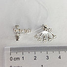 Серьги из серебра с фианитами Diamant 94-122-01489-1 покрыто  родием, фото 6