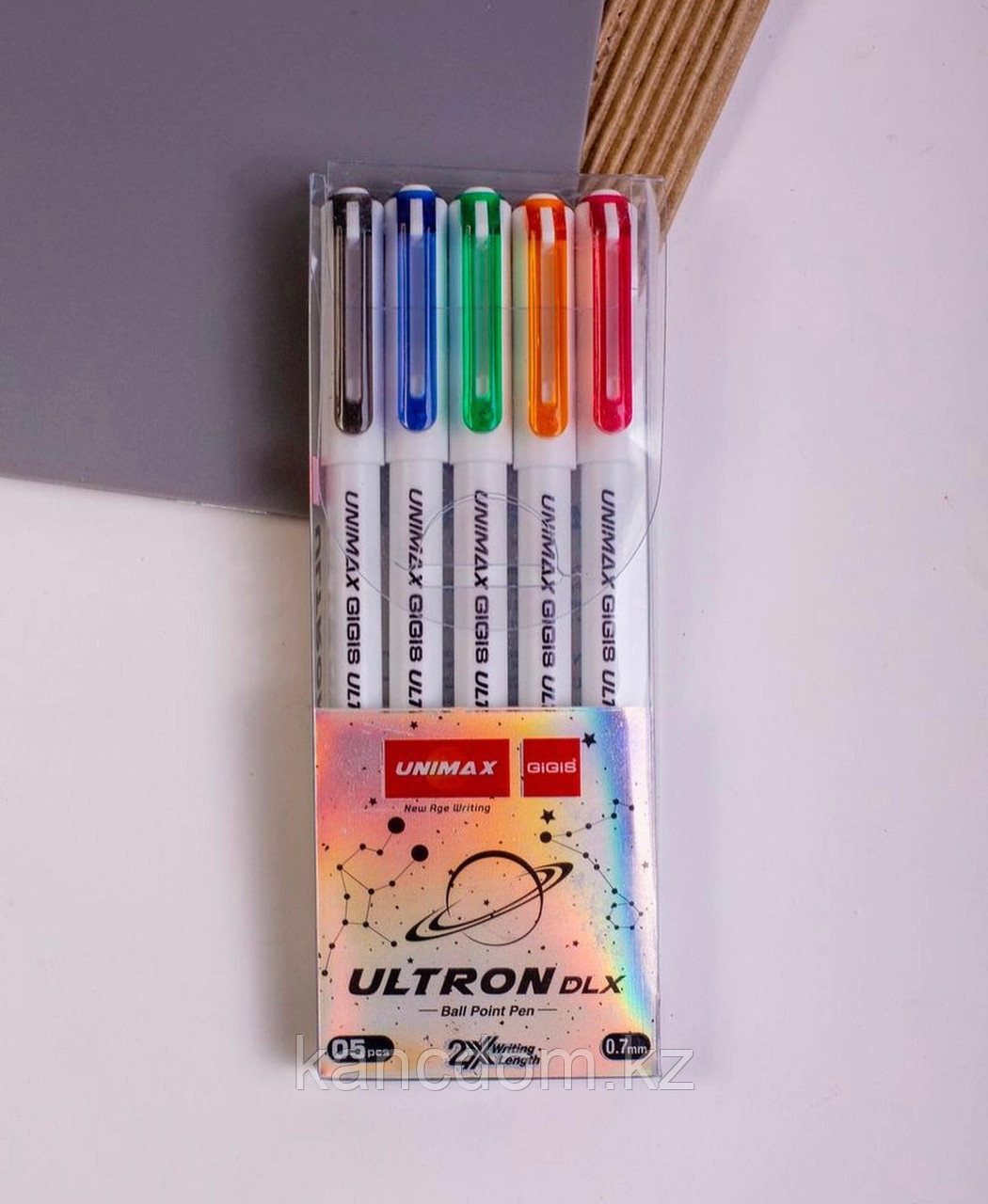 Ручка шариковая набор 0,7mm 5шт GIGIS UNIMAX ULTRON DLX