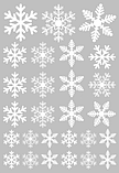 Наклейка на окно "Снежинки", 35*50 см, фото 5
