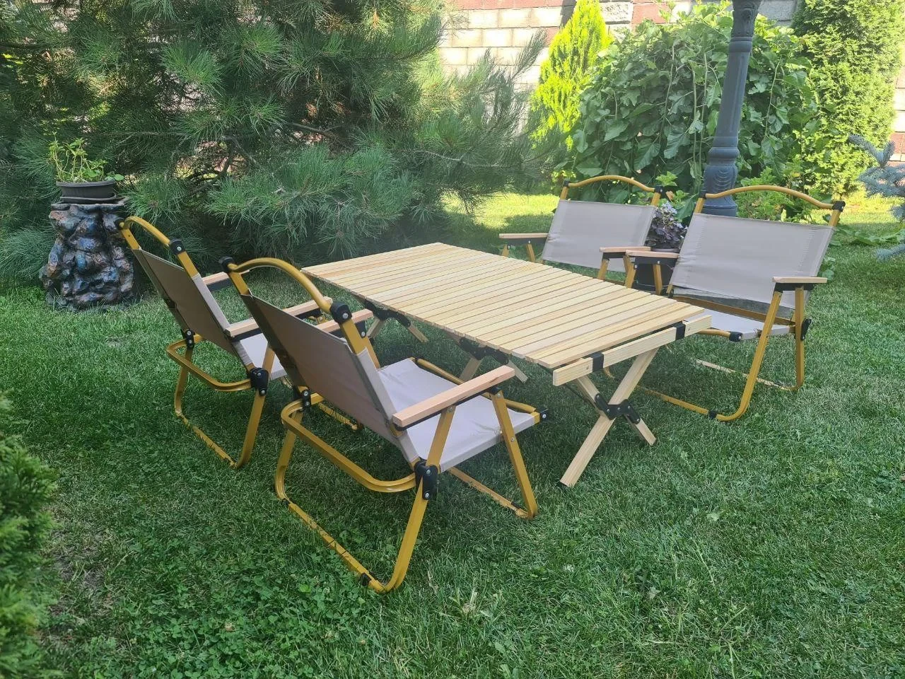 Стол с 4 стульями для пикника "Summer" AW-71-022 - фото 3 - id-p106131014