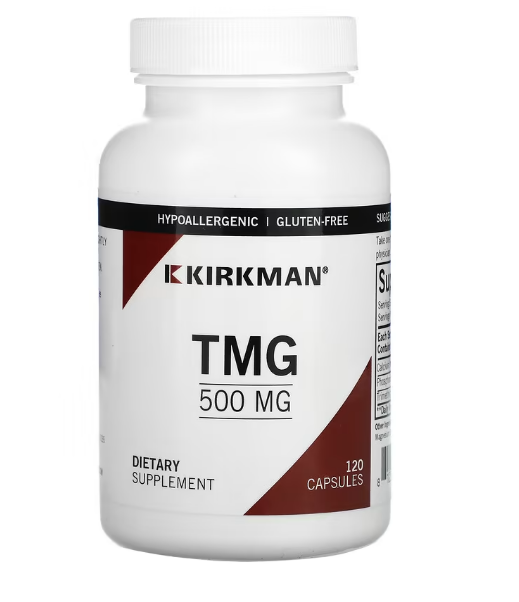 Kirkman Labs, триметилглицин (TMG), 500 мг, 120 капсул