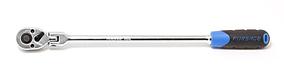 Forsage Трещотка реверсивная удлиненная шарнирная с резиновой ручкой 1/4L-300мм (72зуб.) Forsage F-802218L