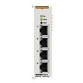 Терминал EtherCAT Beckhoff, 4-портовый интерфейс связи, порт коммутатора Ethernet