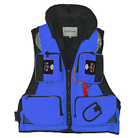 Спасательный жилет "SBART" F08 р. 3XL, накладные карманы, материал полиэстер, цвет: синий