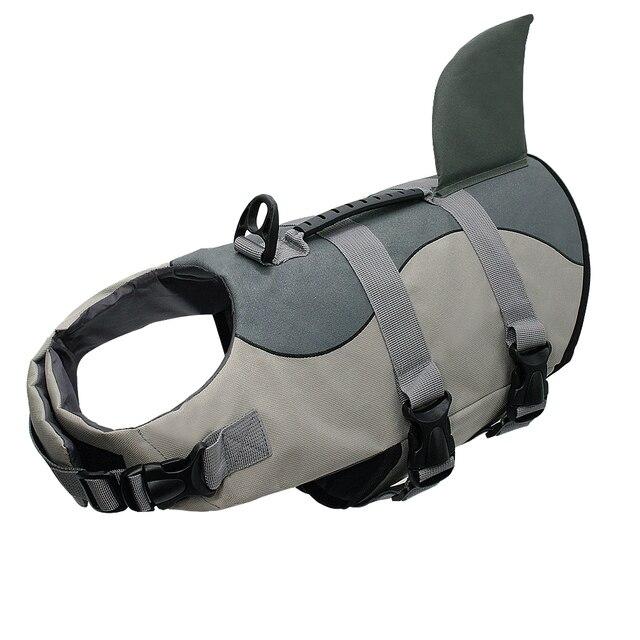 Спасательный жилет для собак "SBART" Акула D03, р. S, материал неопрен, цвет: серый - фото 1 - id-p106141226