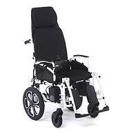 Электрическая кресло коляска раскладываемая в горизонталь, с self-откидной спинкой