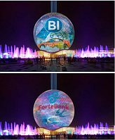 Реклама на сфере (шаре) EXPO в Астане