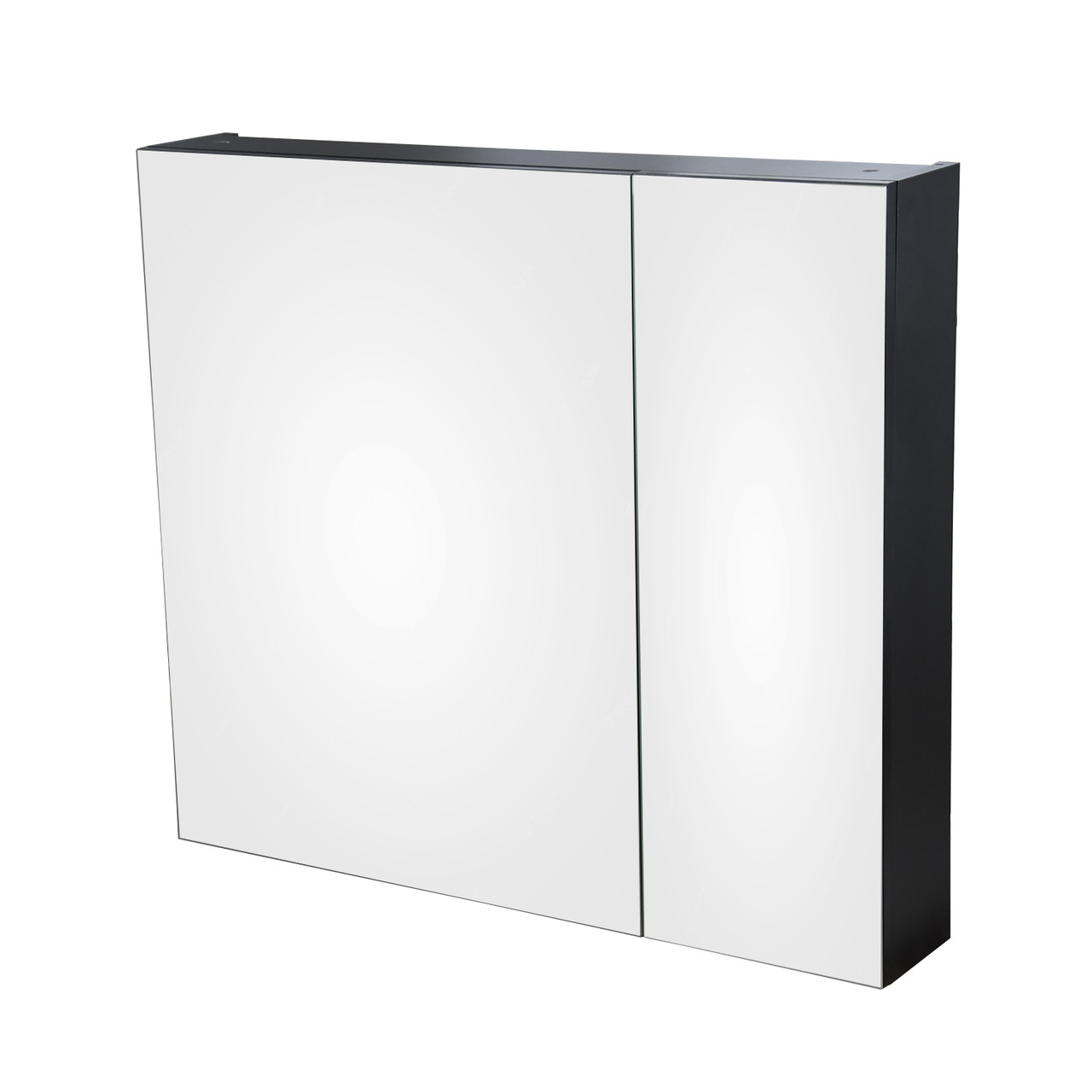 Шкаф зеркальный для ванной GLORIA Эко+ 80 черный - фото 1 - id-p106143345