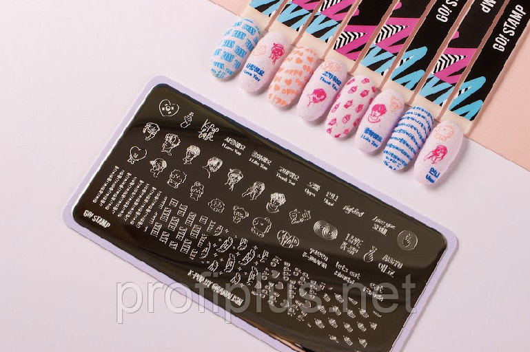 Пластина для стемпинга Go! Stamp 38 K-Pop by @iamalism
