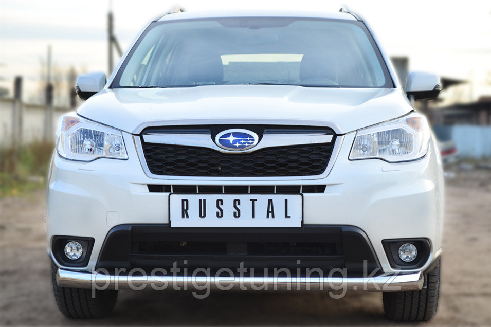 Защита переднего бампера d76 (секции) Subaru Forester 2012-15