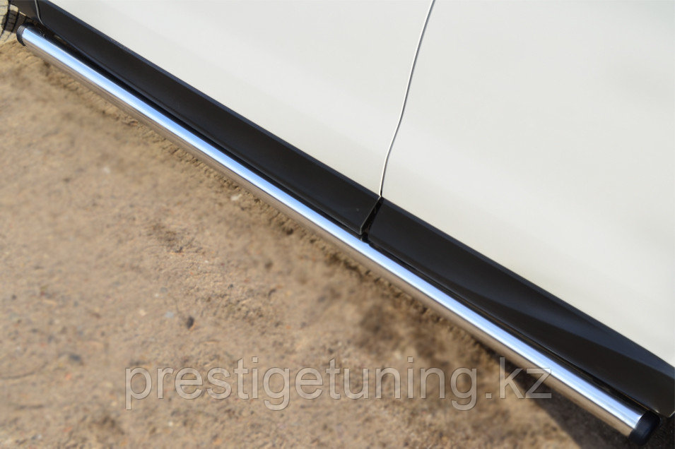 Пороги труба d63 (вариант 2) Subaru Forester 2012-15 - фото 1 - id-p106144920