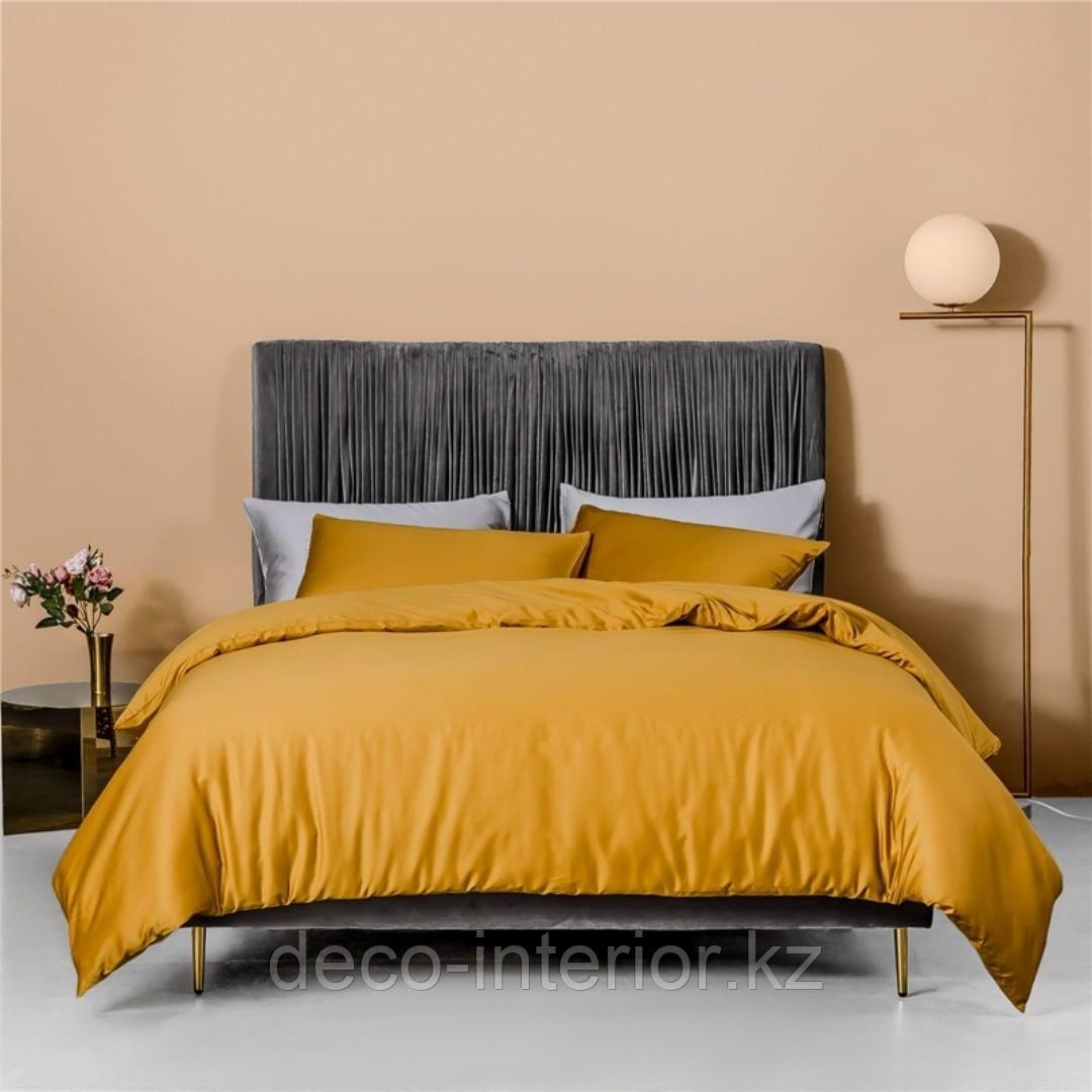 Комплект полуторного постельного белья, однотонное, из египетского хлопка. - фото 1 - id-p95525689