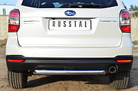Защита заднего бампера d63 (дуга) Subaru Forester 2012-15