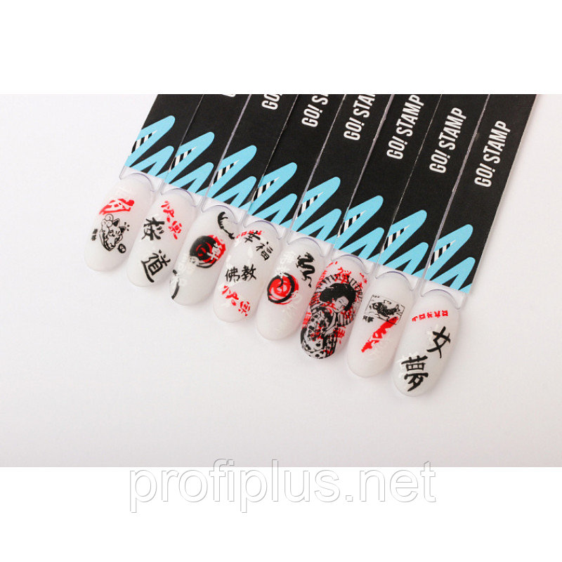 Пластина для стемпинга Go! Stamp 94 Samurai by @Fox_nailart