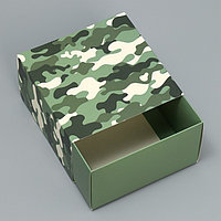 Коробка складная «Хаки», 14 × 14 × 8 см