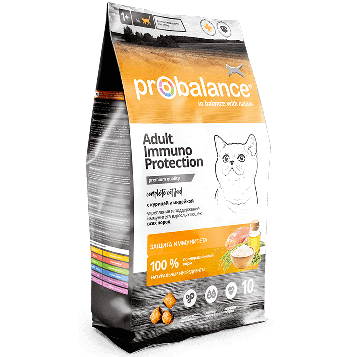 Пробаланс Immuno Сухой корм для кошек Курица и индейка