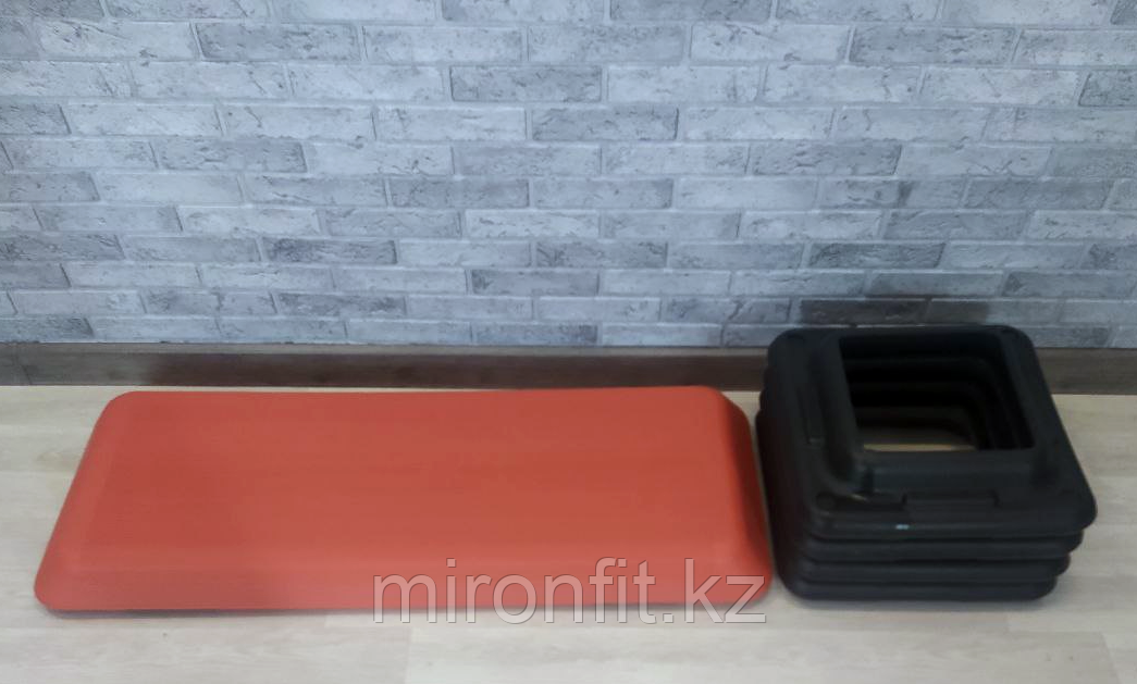 MFSTEP-RED Степ платформа обрезиненная MironFit, 3-х уровневая (красная) - фото 3 - id-p106147897