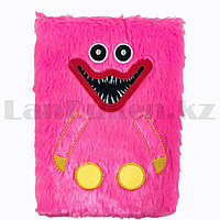 Детский пушистый блокнот Киси Миси A5 розовый