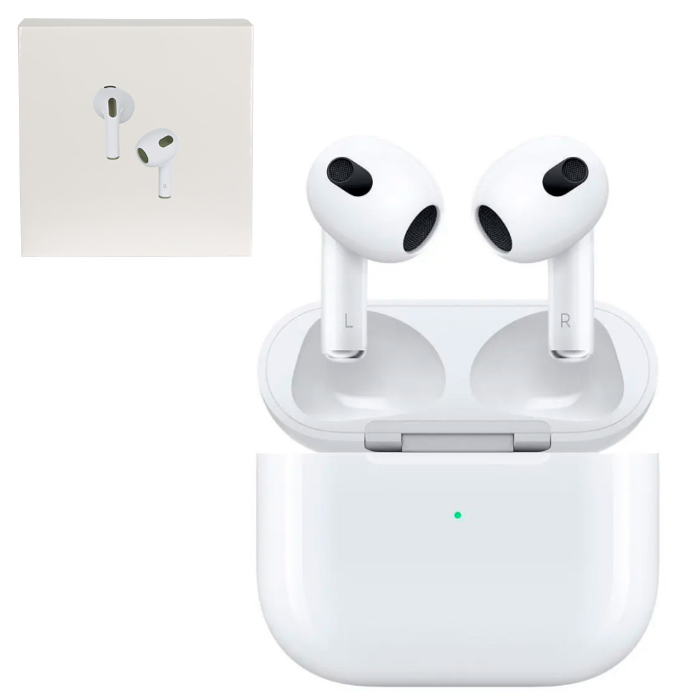 Bluetooth гарнитура Apple AirPods 3, Model A2565, Copy, White - фото 1 - id-p106148765