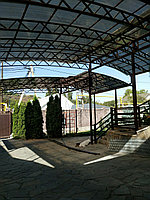 Навес с сотовым поликарбонатом