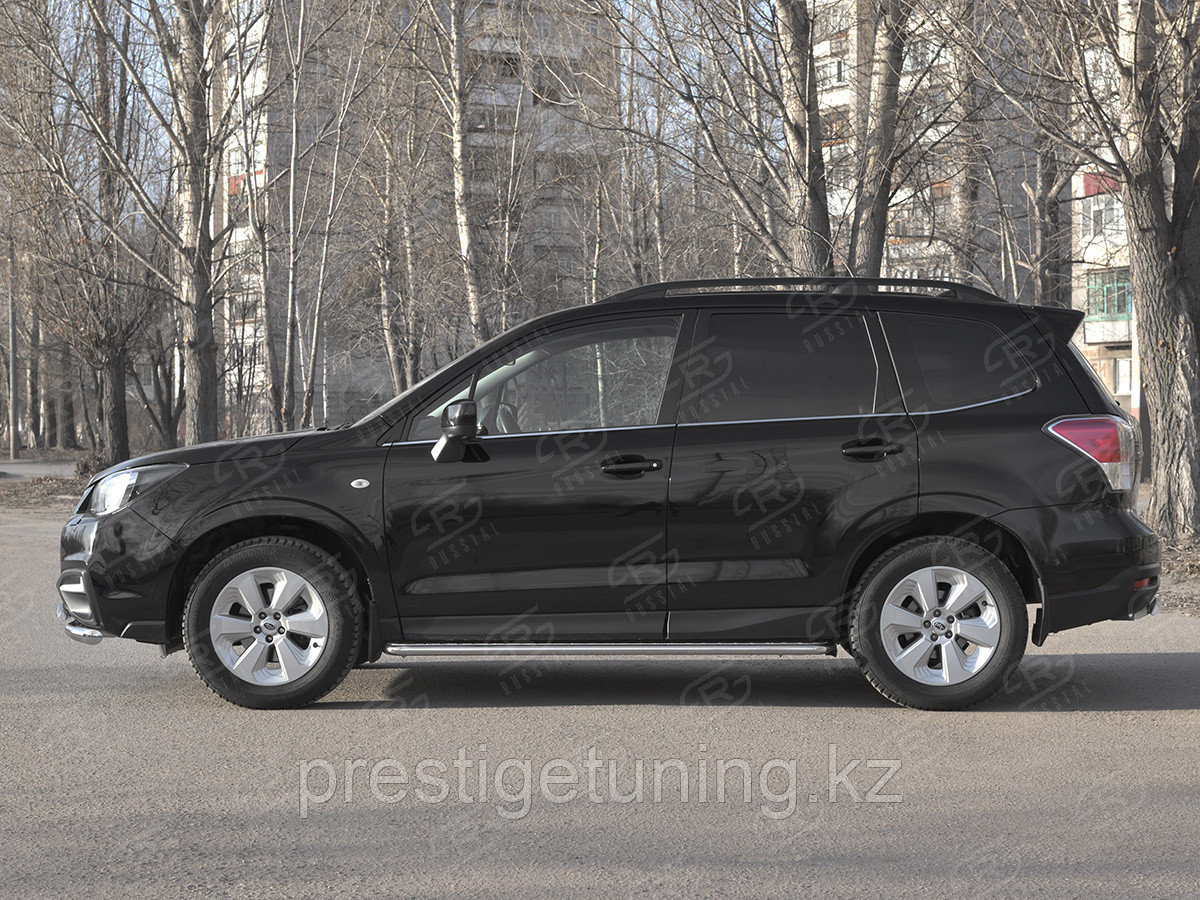 Пороги труба d42 с листом(лист алюм,проф.сталь)(вариант2) Subaru Forester 2016-18 - фото 3 - id-p106149744