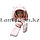 Шапка шарфик с ушками и варежками Cinnamoroll розовая 135 см, фото 2