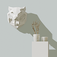 3Д панно "Волк" белый набор для сборки