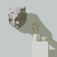 3Д панно "Волк" серый набор для сборки