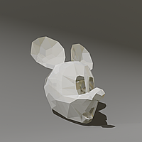 Маска "Mickey Mouse" серебряный набор для сборки