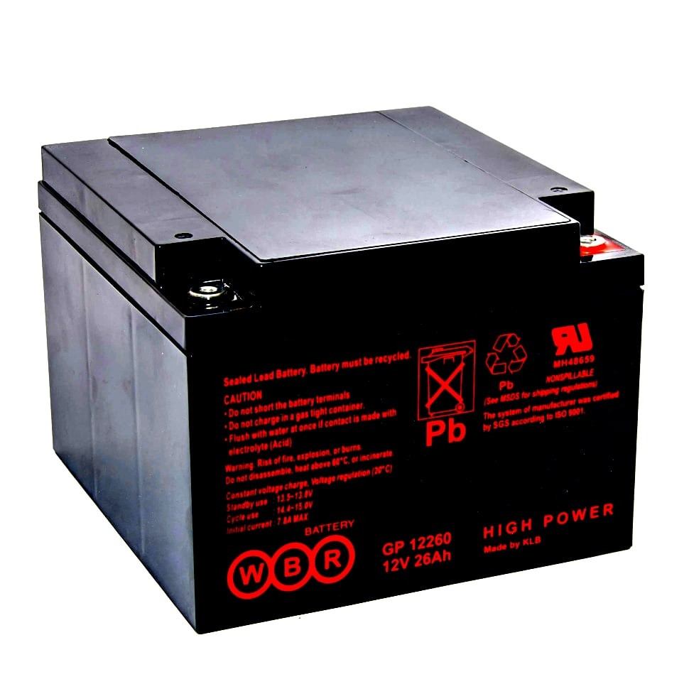 Аккумуляторная батарея WBR GP 12260 (12V / 26Ah), фото 1