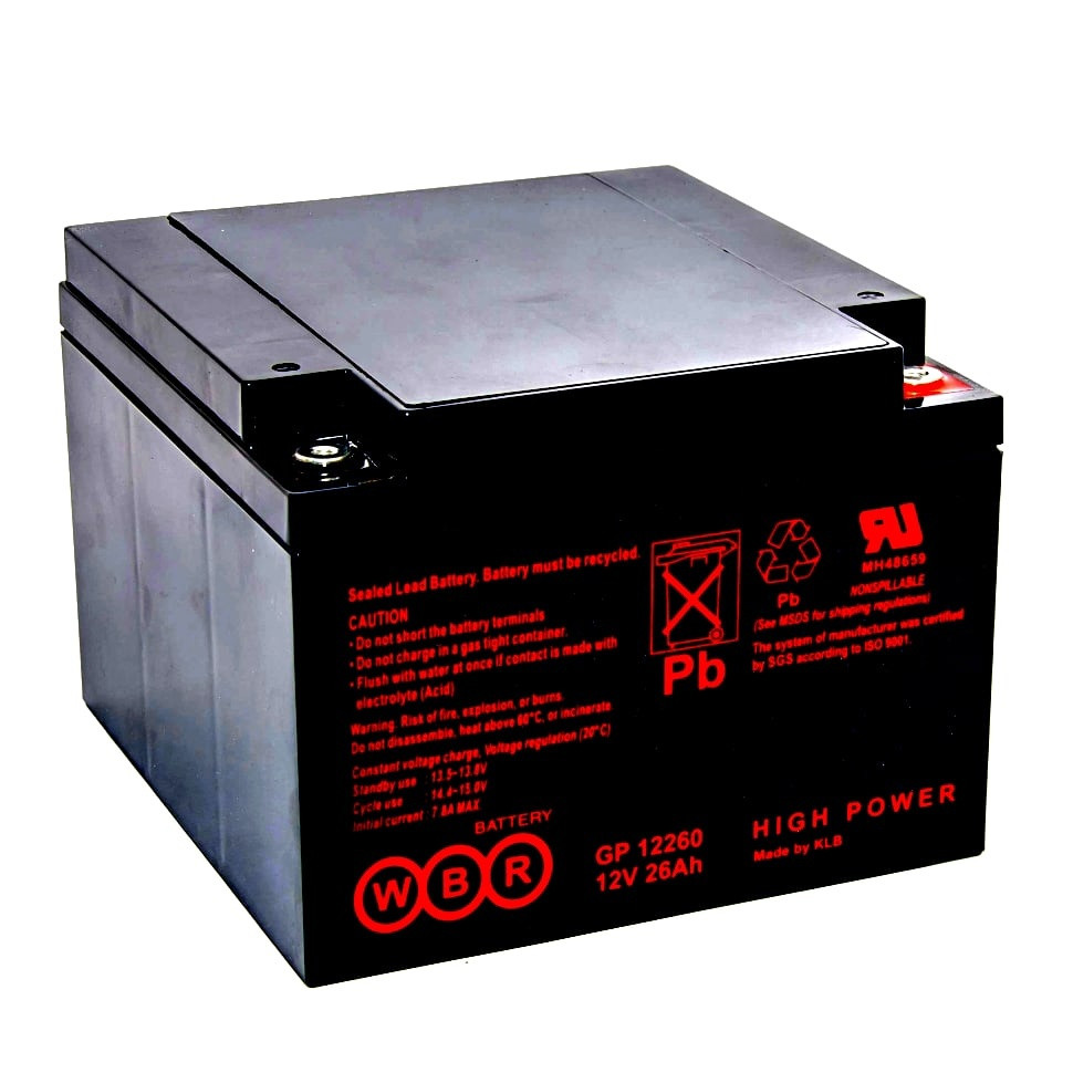 Аккумуляторная батарея WBR GP 12260 (12V / 26Ah) - фото 1 - id-p106152142
