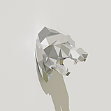 Интерьерное панно "Волк" серебряный, фото 4