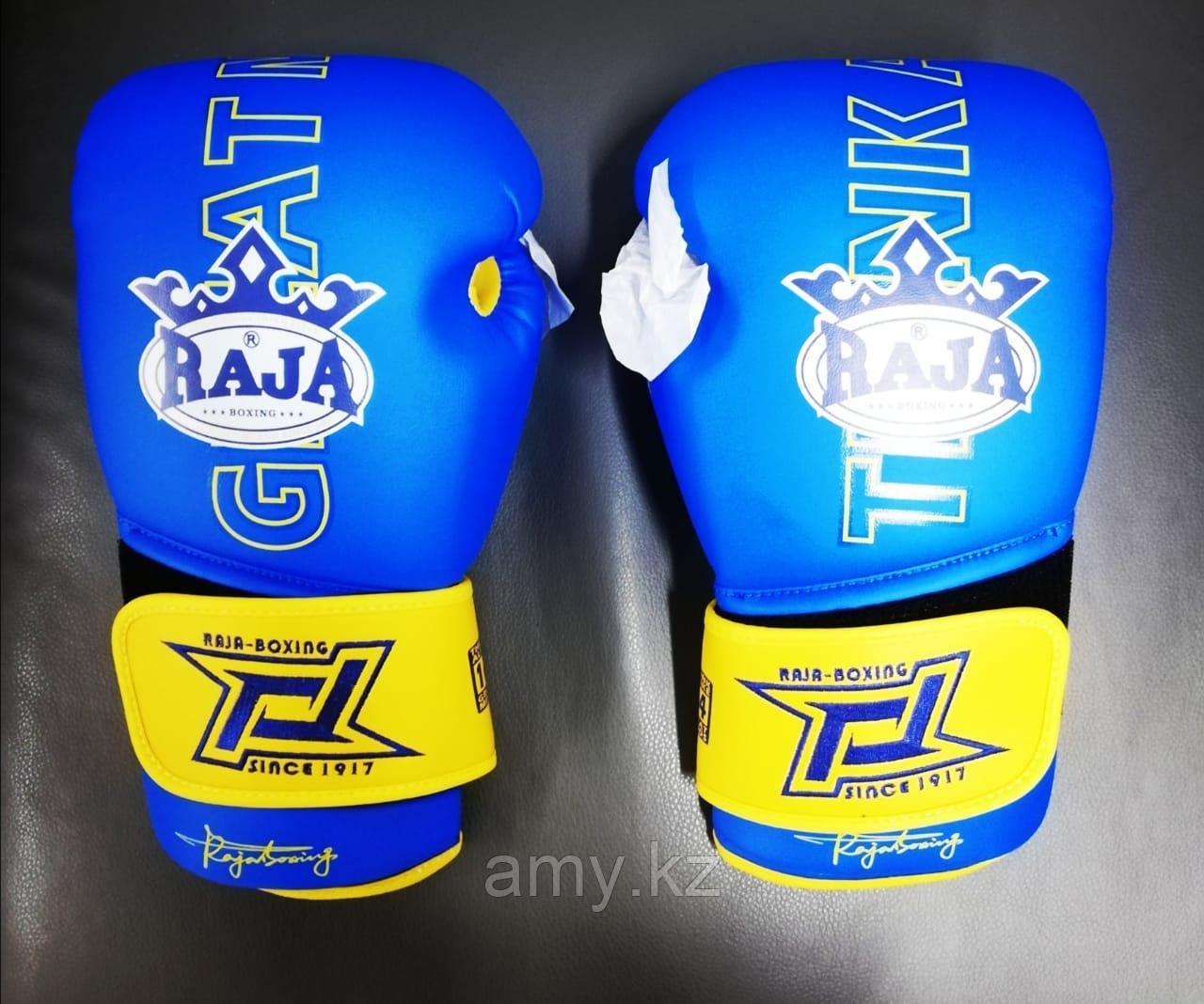 Боксерские перчатки Raja Boxing оригинал Натуральная кожа 14 Oz - фото 8 - id-p106152935