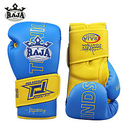 Боксерские перчатки Raja Boxing оригинал Натуральная кожа 14 Oz.