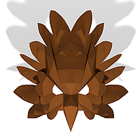 Маска "Сова" коричневая