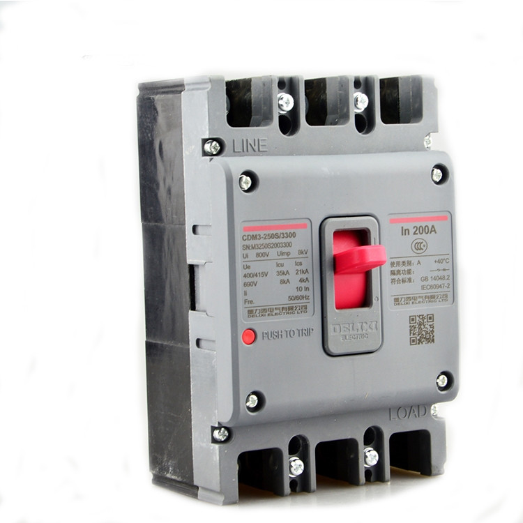 DELIXI Автоматический выключатель 250 А 3х380V CDM3-250S/3300