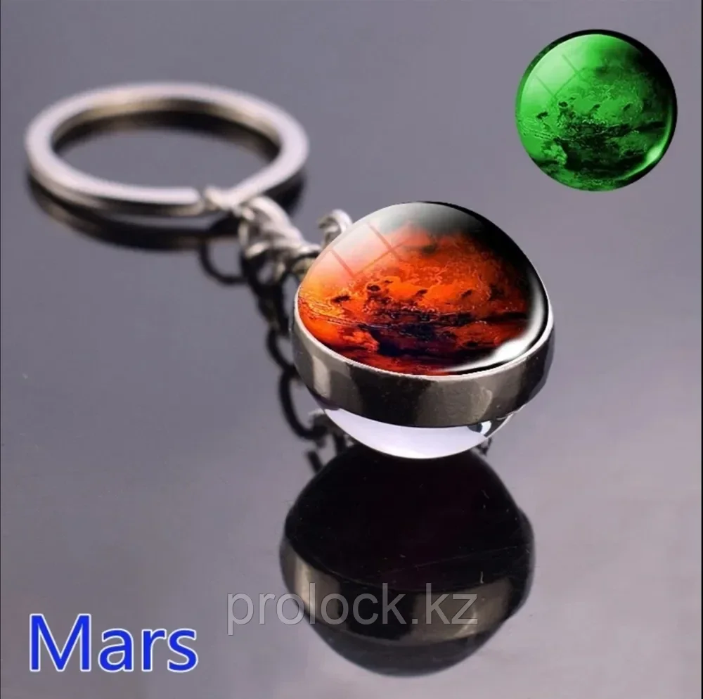 Брелок для ключей Марс светящиеся ночью/ 3d. Для знака зодиака ОВЕН - фото 1 - id-p106154294